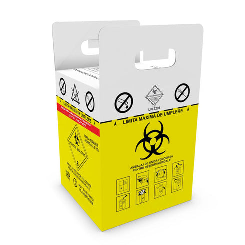 Cutii carton pentru deseuri anatomo-patologice, 7.5 L